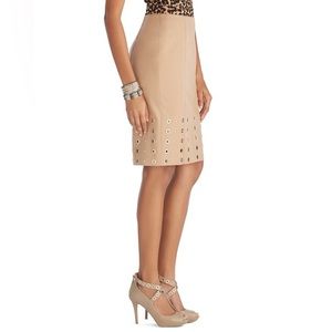 White House Black Market Flannel Grommet Pencil Skirt